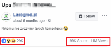 viral reach on Facebook