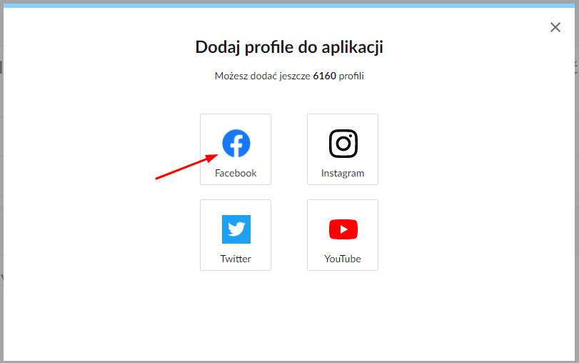 dodawanie profilu facebookowego konkurencji w sotrenderze