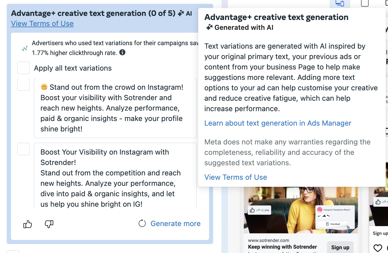 facebook ai text generation 