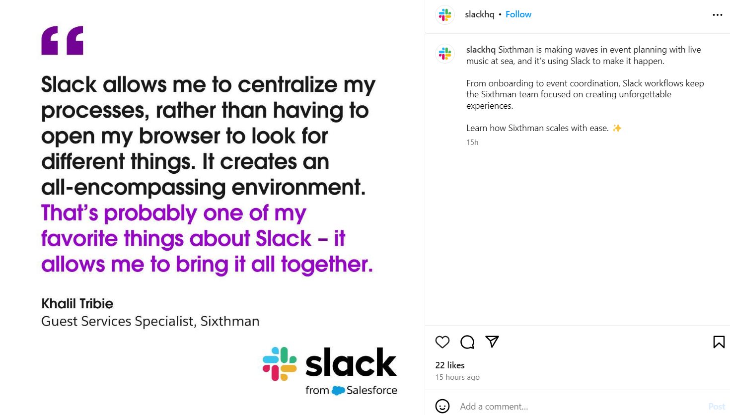 Slack customer testimonials