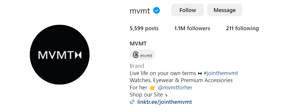 mvmt instagram bio